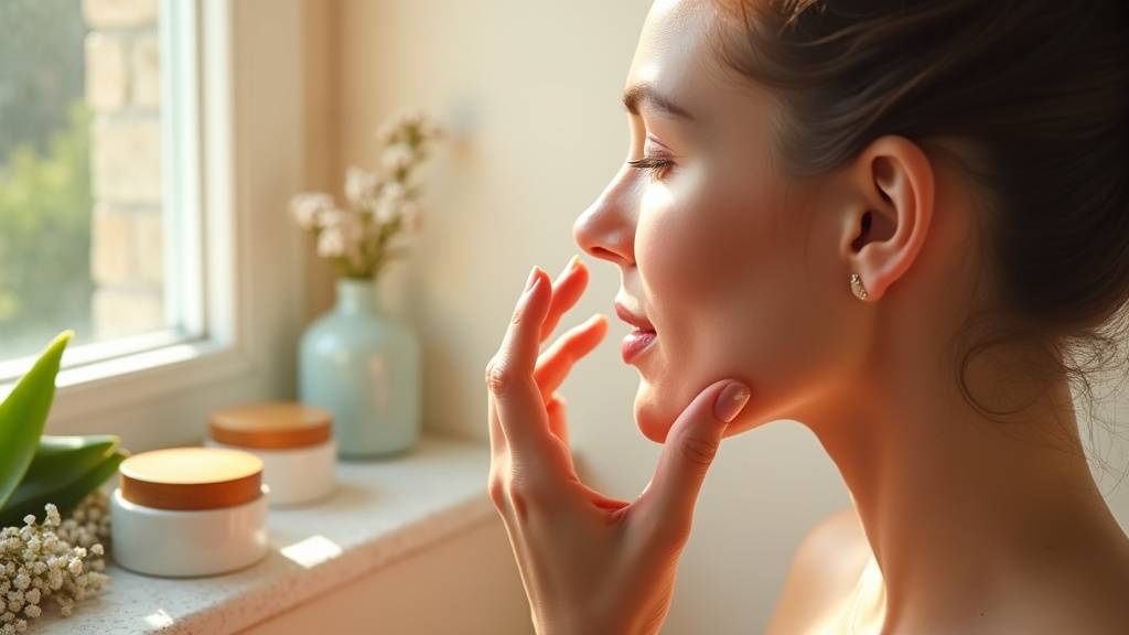 Technique d'application d'une crème hydratante