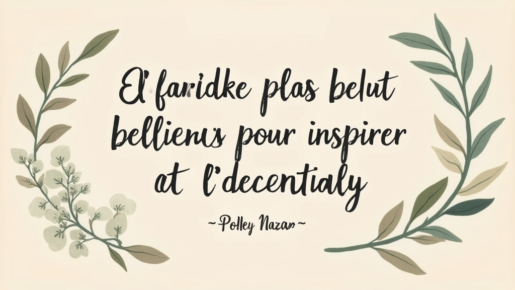 Collection de citations inspirantes sur papier parchemin ancien