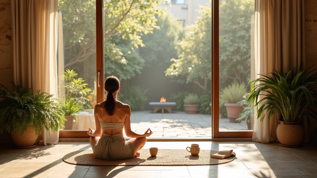 Intérieur apaisant d'un centre de bien-être à Paris, illustrant Sentara Holistic