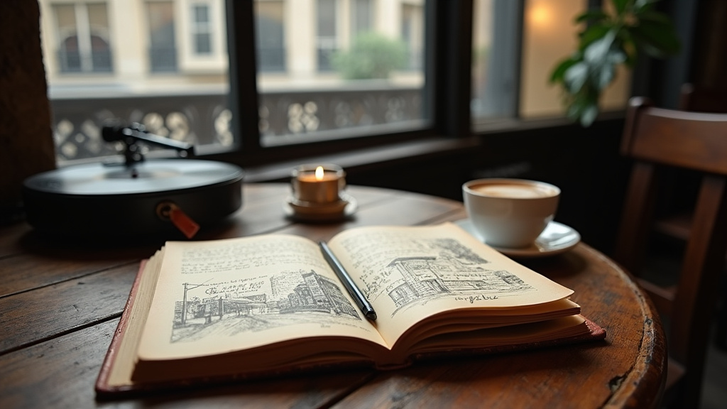 Vue de Paris depuis un café local recommandé par un blog indépendant