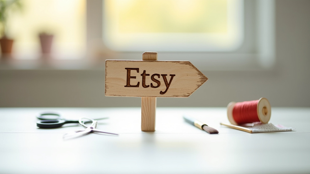 Tableau de bord des statistiques de vente sur Etsy, montrant les vues, favoris et ventes.