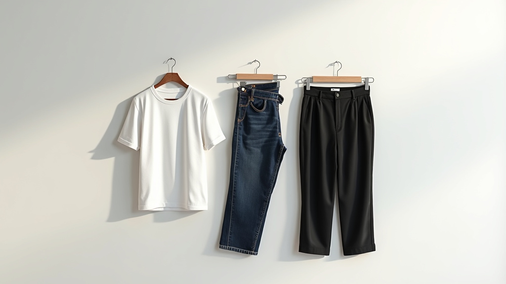 Pantalon taille haute en gabardine noire